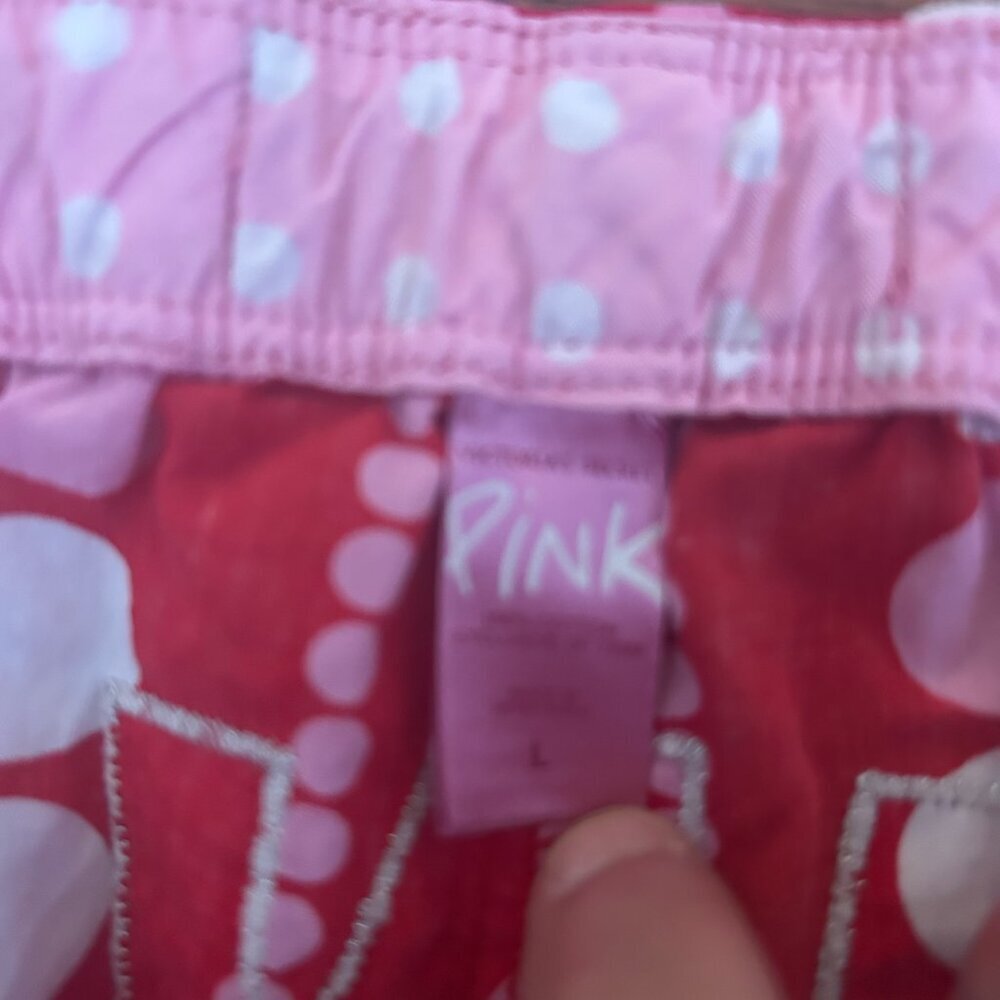 Vintage 2000’s Victoria’s Secret PINK Polka Dots Pajama Pants PJs Size Large i - Picture 6 of 12